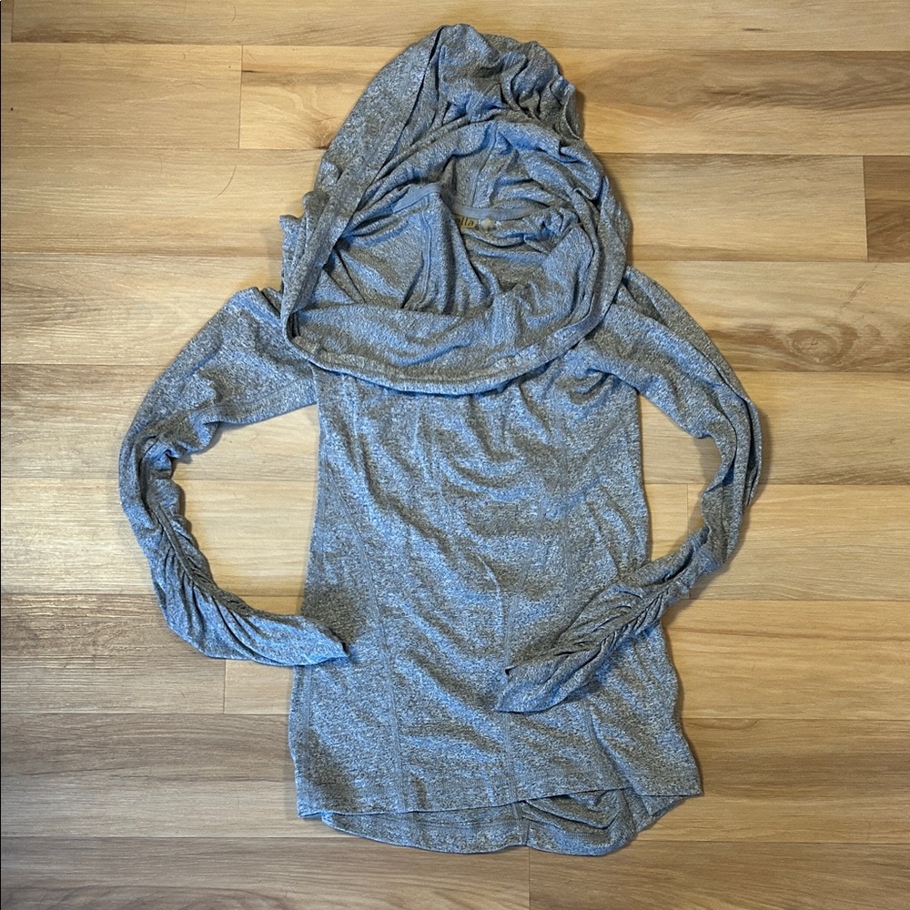 Zella Heather Gray Hooded Top